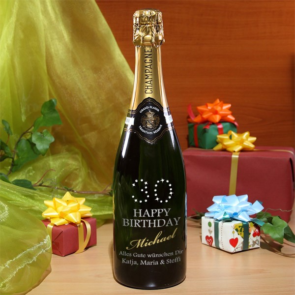 Champagner MADE WITH SWAROVSKI®ELEMENTS zum 30. Geburtstag